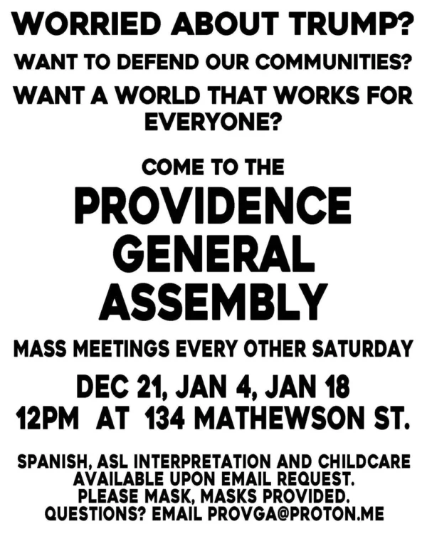 Providence General Assembly Meeting